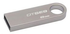 Флешка Kingston 8Gb DataTraveler SE9 DTSE9H/8GB-YAN USB2.0 серебристый